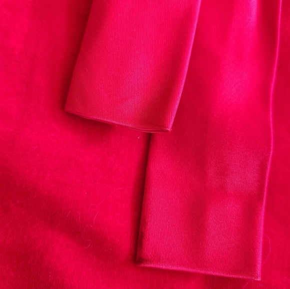 Vintage, 1960s Emma Domb Floor Length Sheath Formal Dress in Red with Ri… - Picture 9 of 12